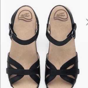 Dansko season sandal black leather